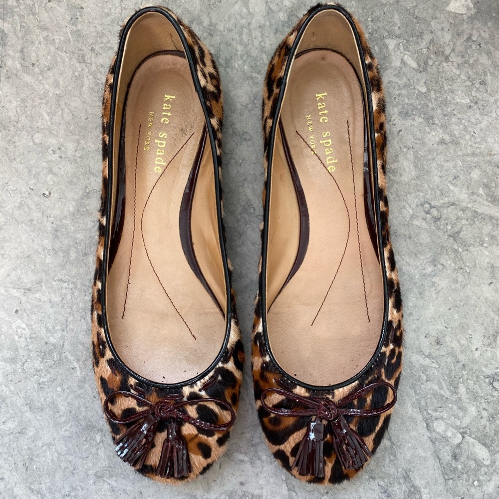 Kate Spade Size 6 Leopard Flats